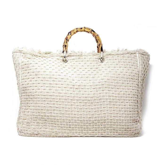 Athens Bamboo Handle Tote Bag