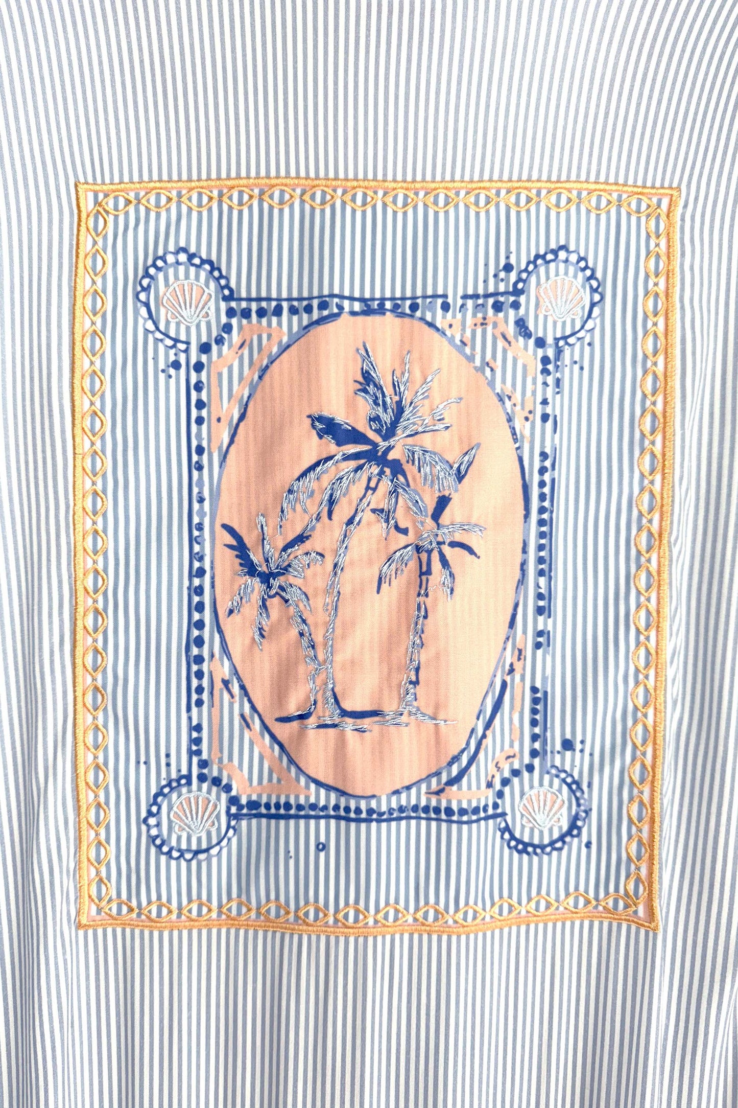 Isle of Palms Duster | Chambray Seersucker