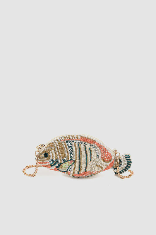 Glittery Mermaid Fish Crossbody