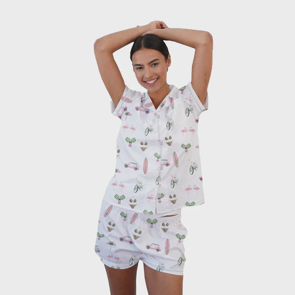 Pajama Short Set - Surf's Up
