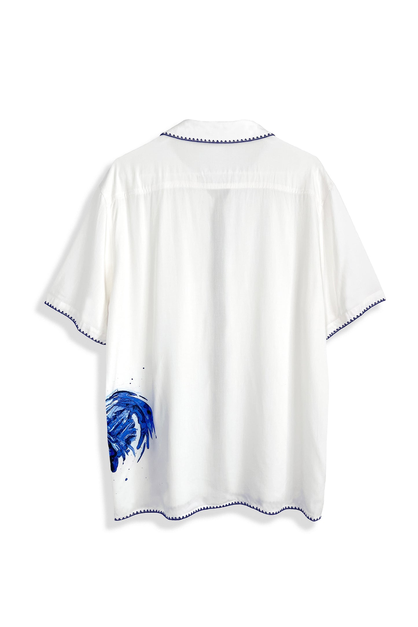 Camisa con botones SS para hombre | Colocación del gallo
