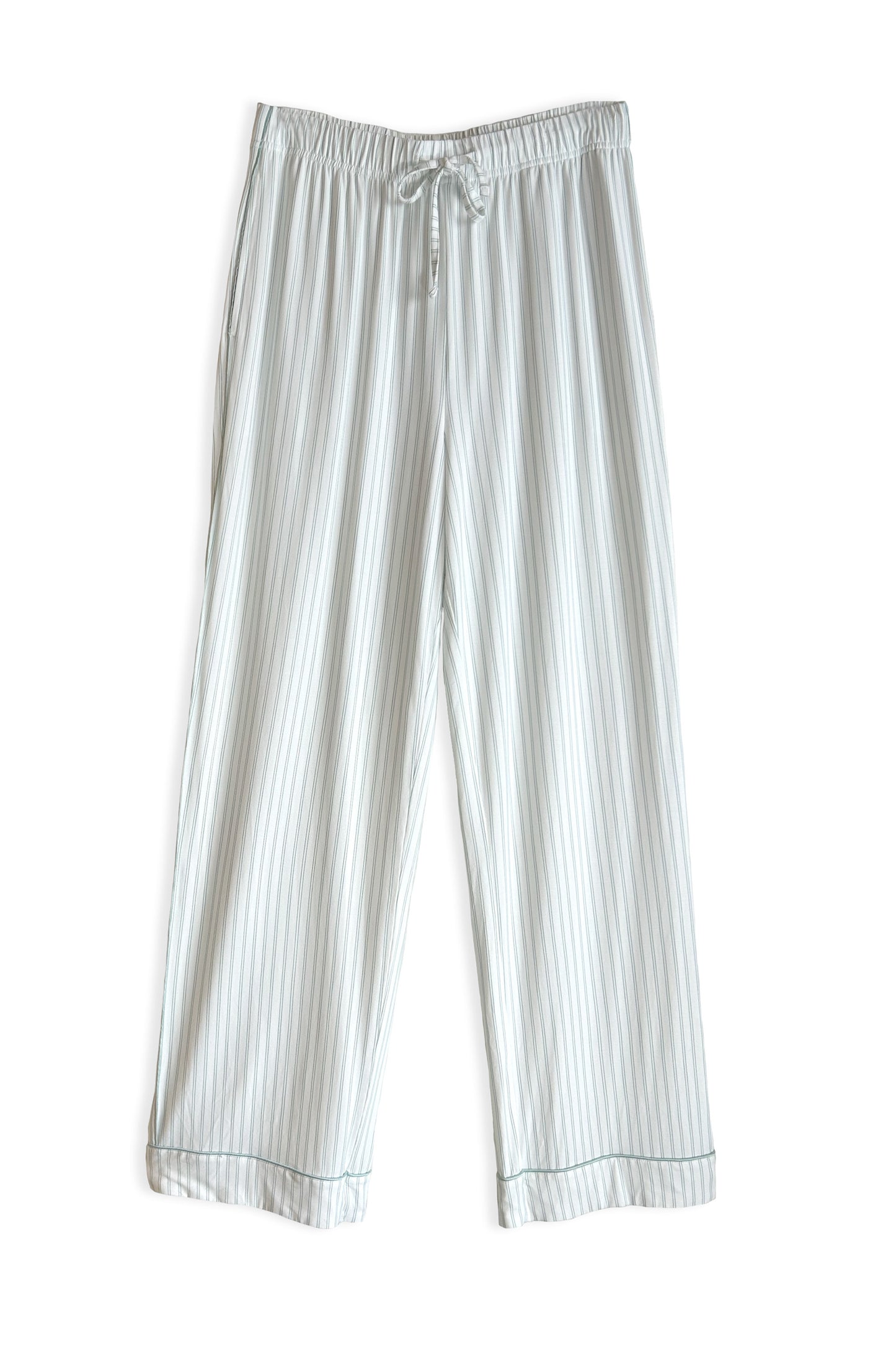 Sea You Later Striped PJ Set | Mint/Wht Stripe