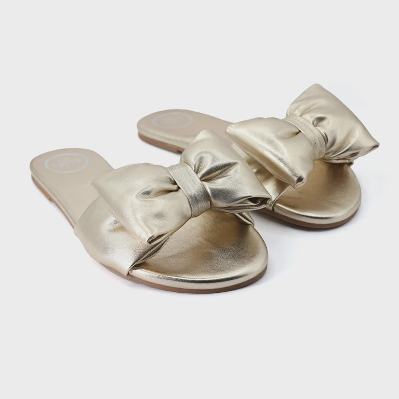 Rafia Sandal | Gold