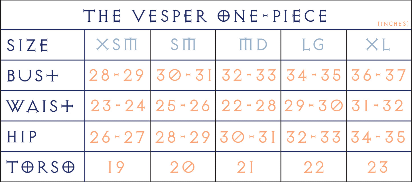 The Vesper One Piece Maillot | Navy/Cream