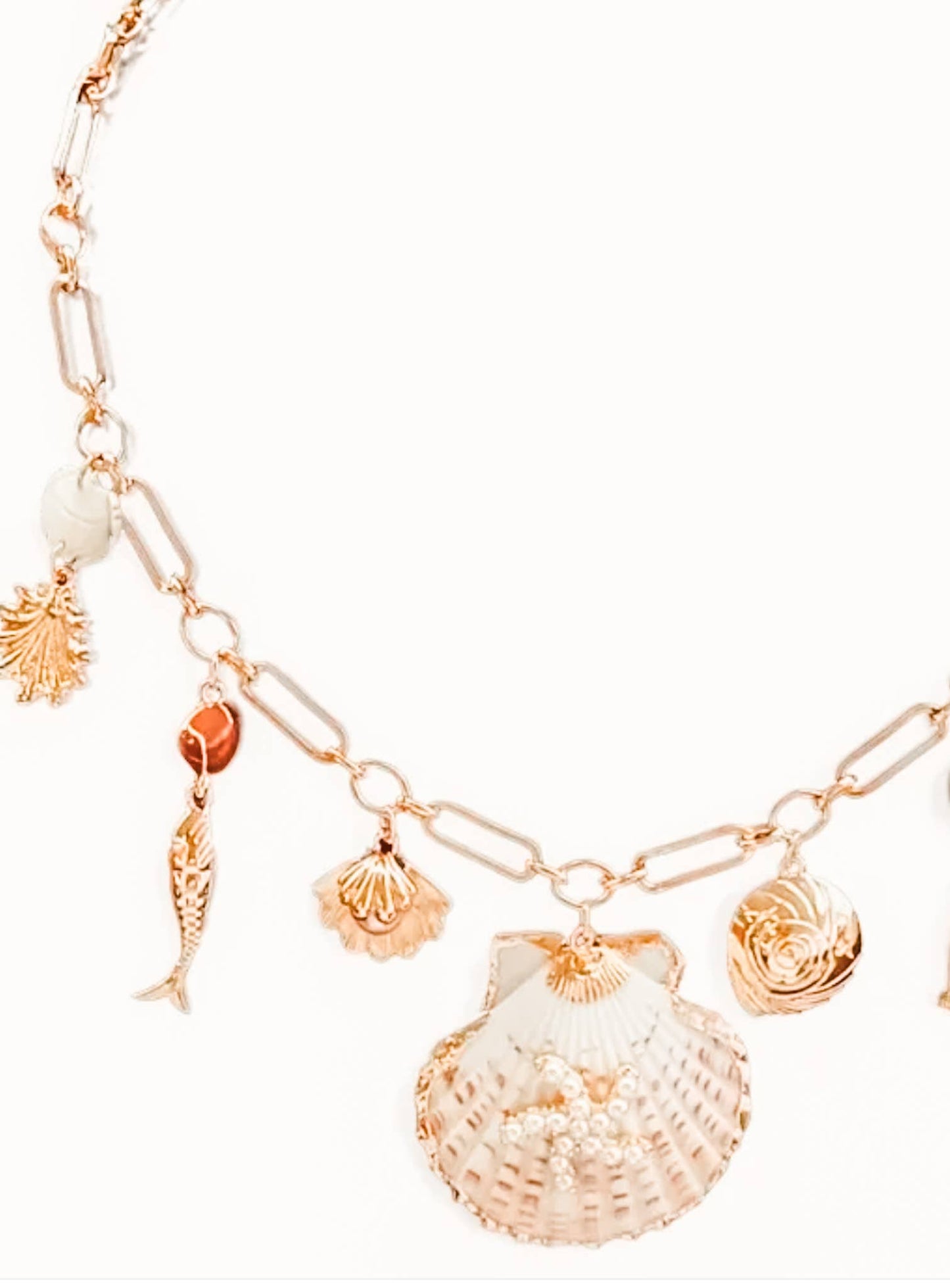 By The Bay-Shell- Statement Necklace- Sea Necklace