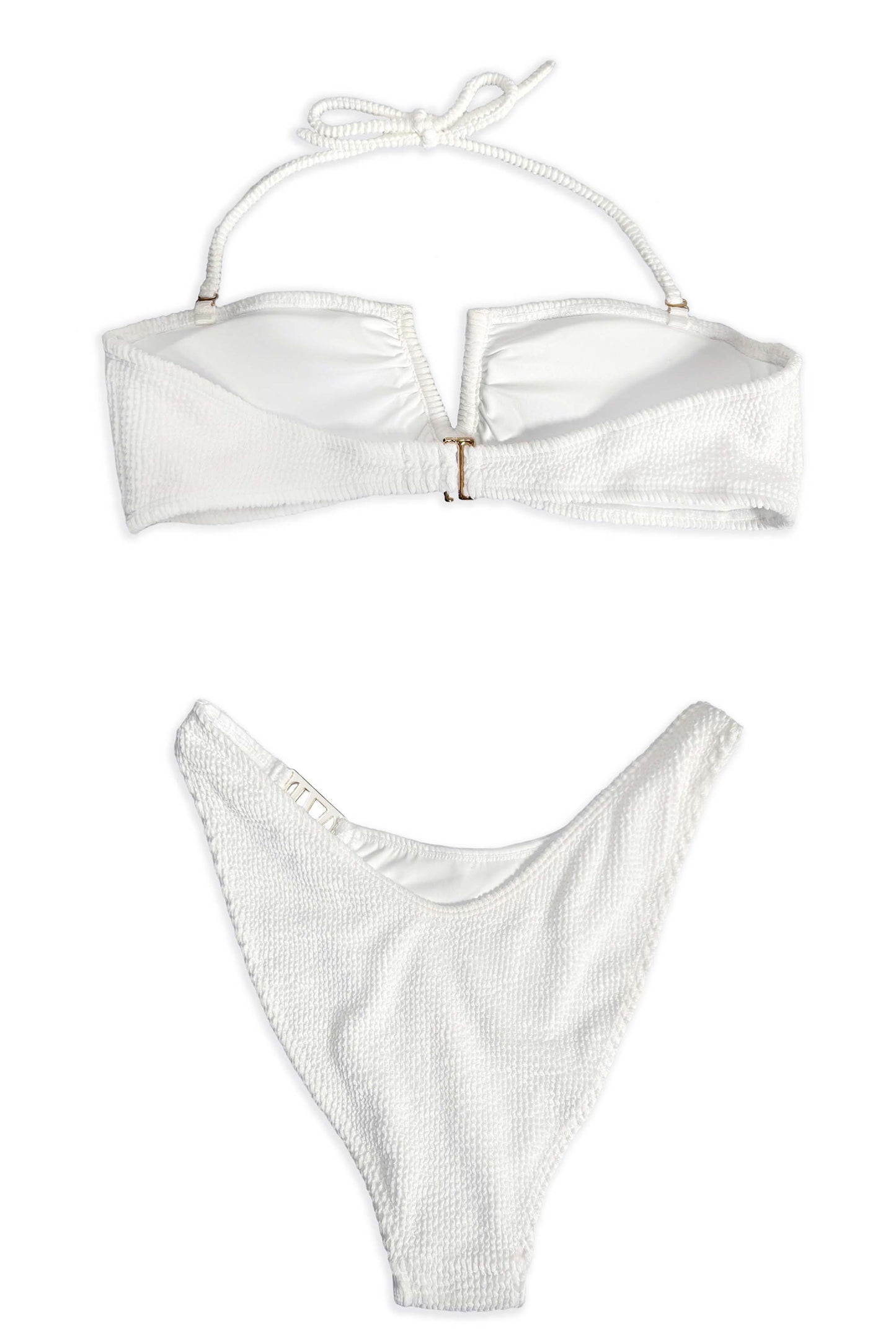 VI Nice High Hip Bikini Bottom | White
