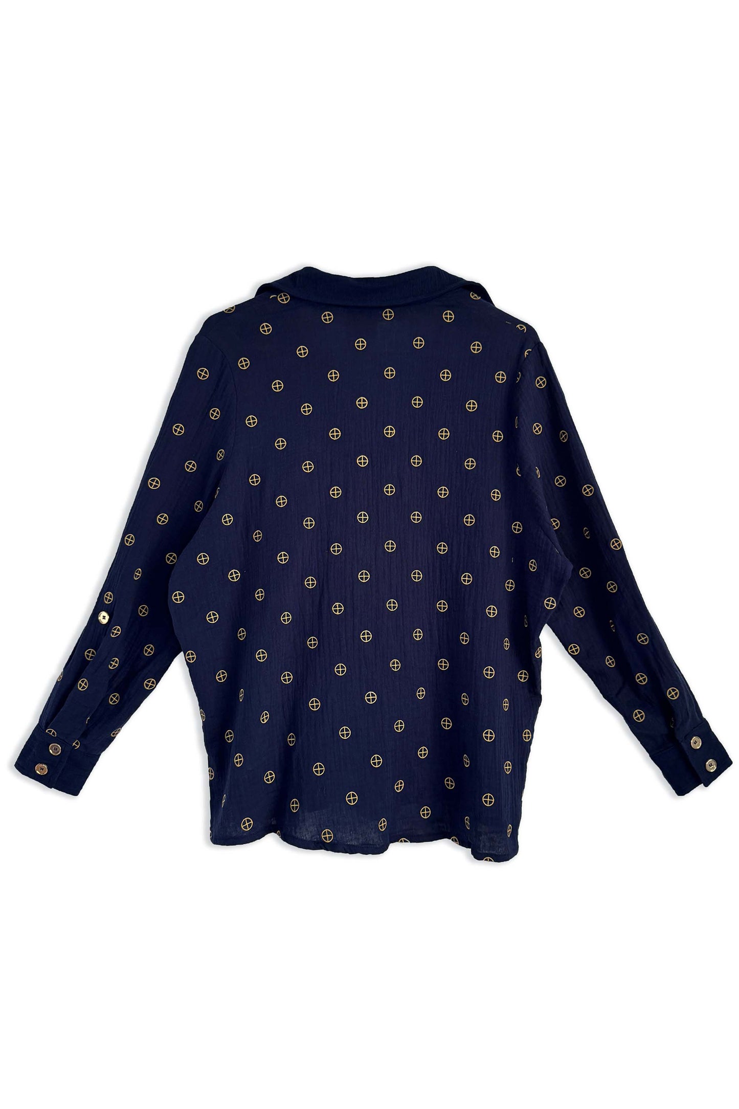 Women's Button-up Embroidered Shirt