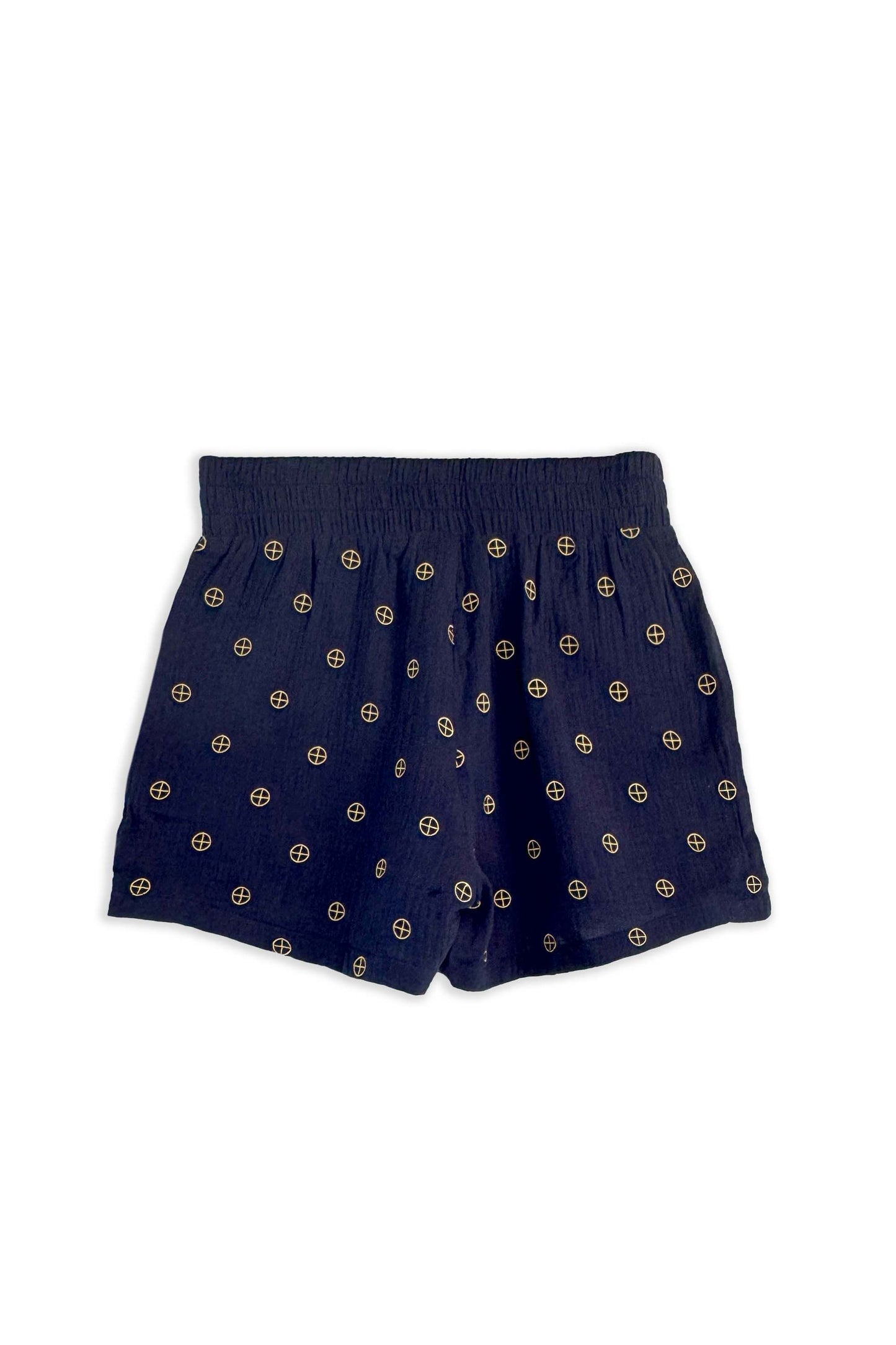 Women's High Waist Embroidered Shorts