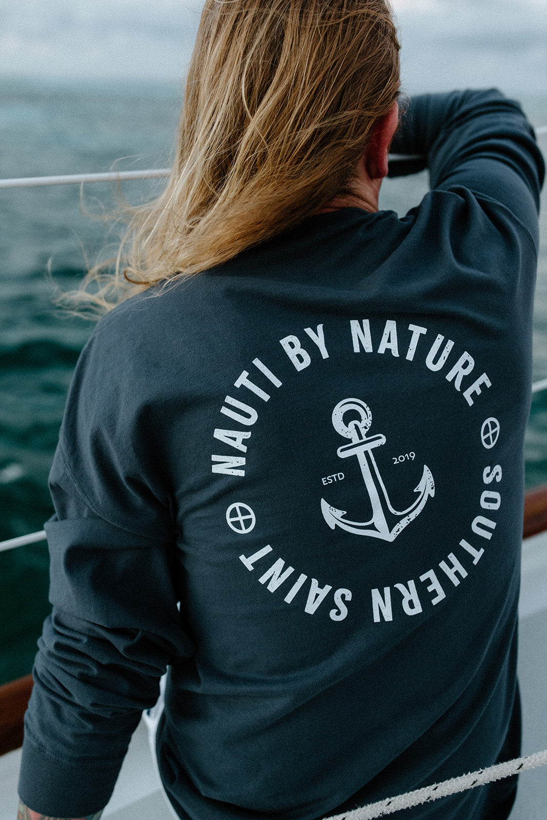 Nauti By Nature LS Tee | Nauti Navy