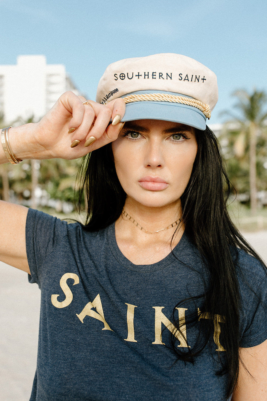 Women's SAINT Crop Tee