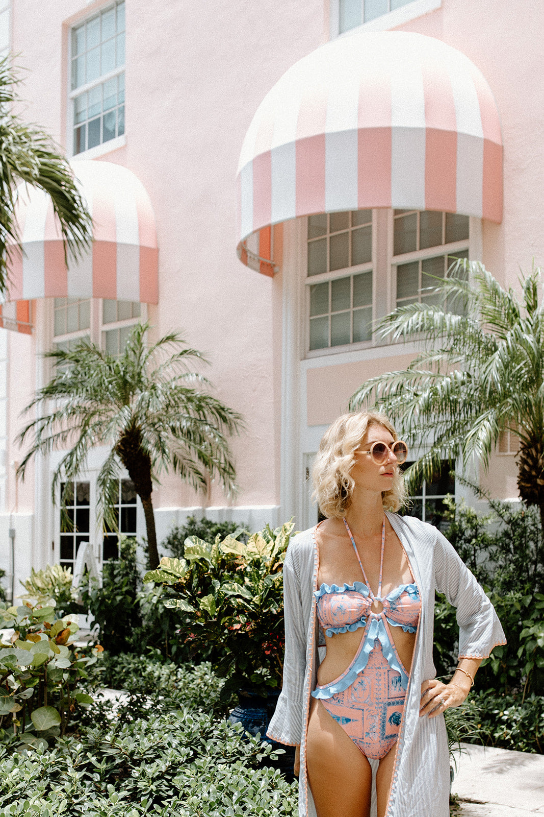 Isle of Palms Duster | Chambray Seersucker