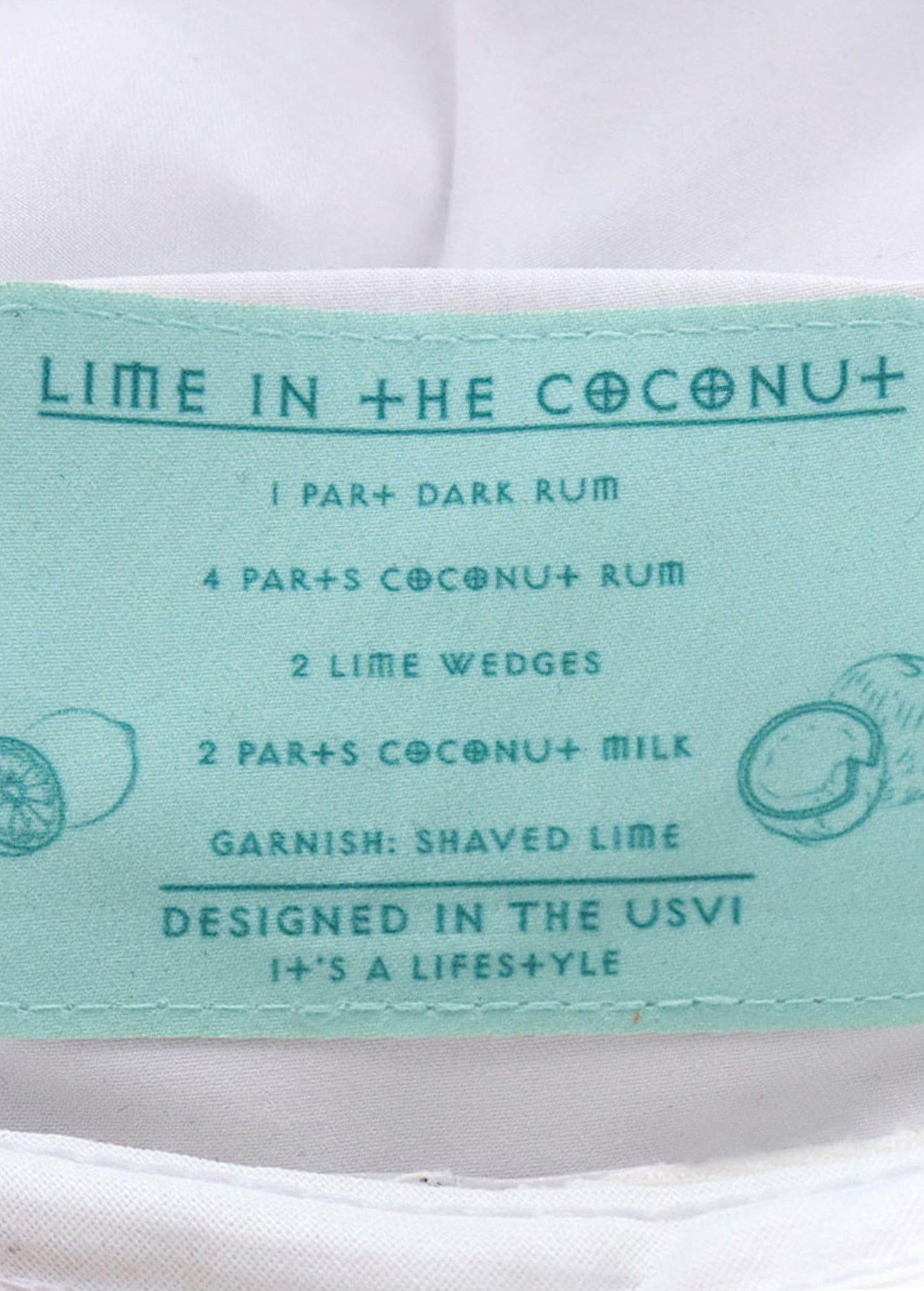 Lime in the Coconut Drink Hat | White