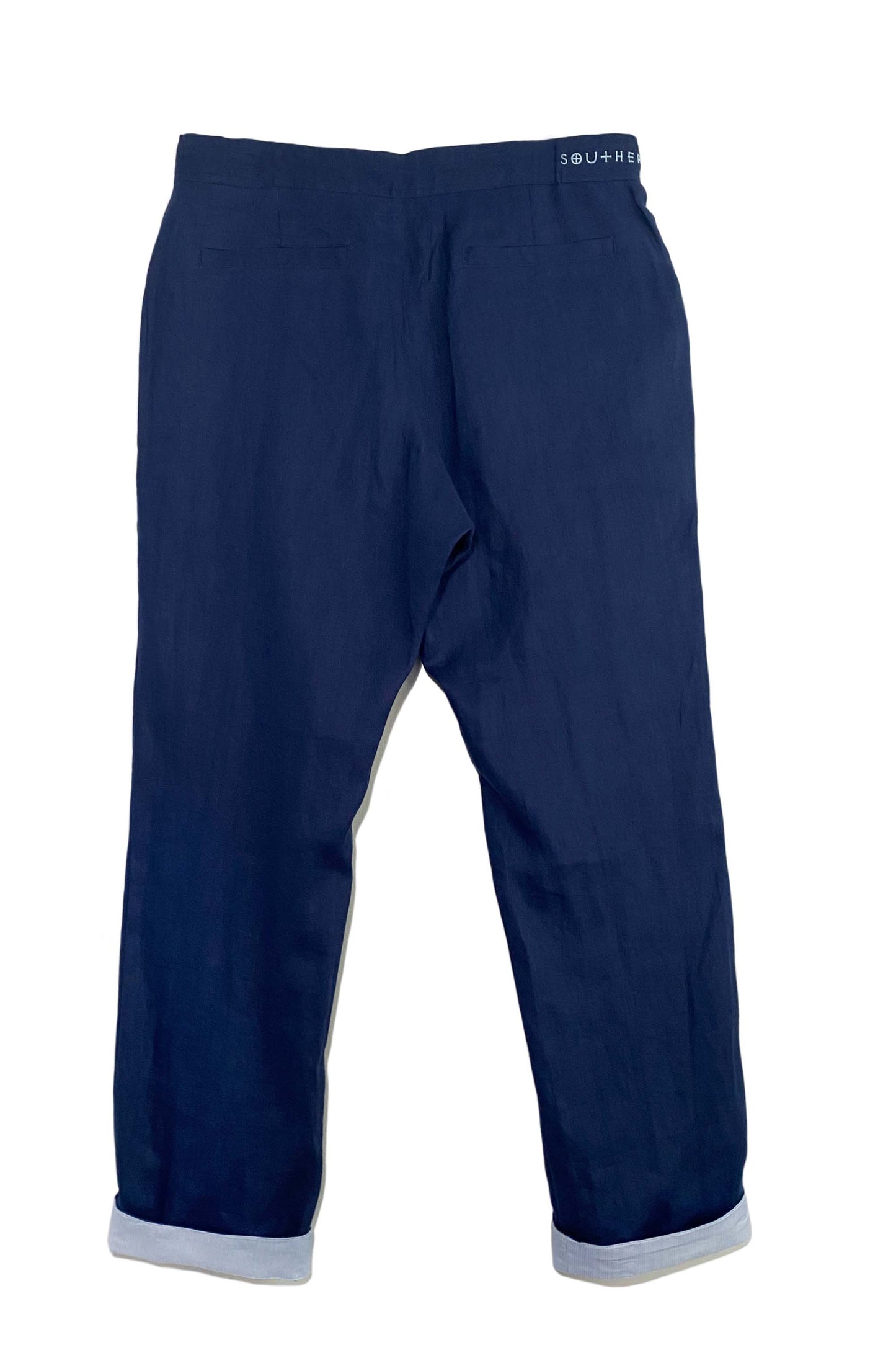 Pantalón con puños de lino | Marina Náutica