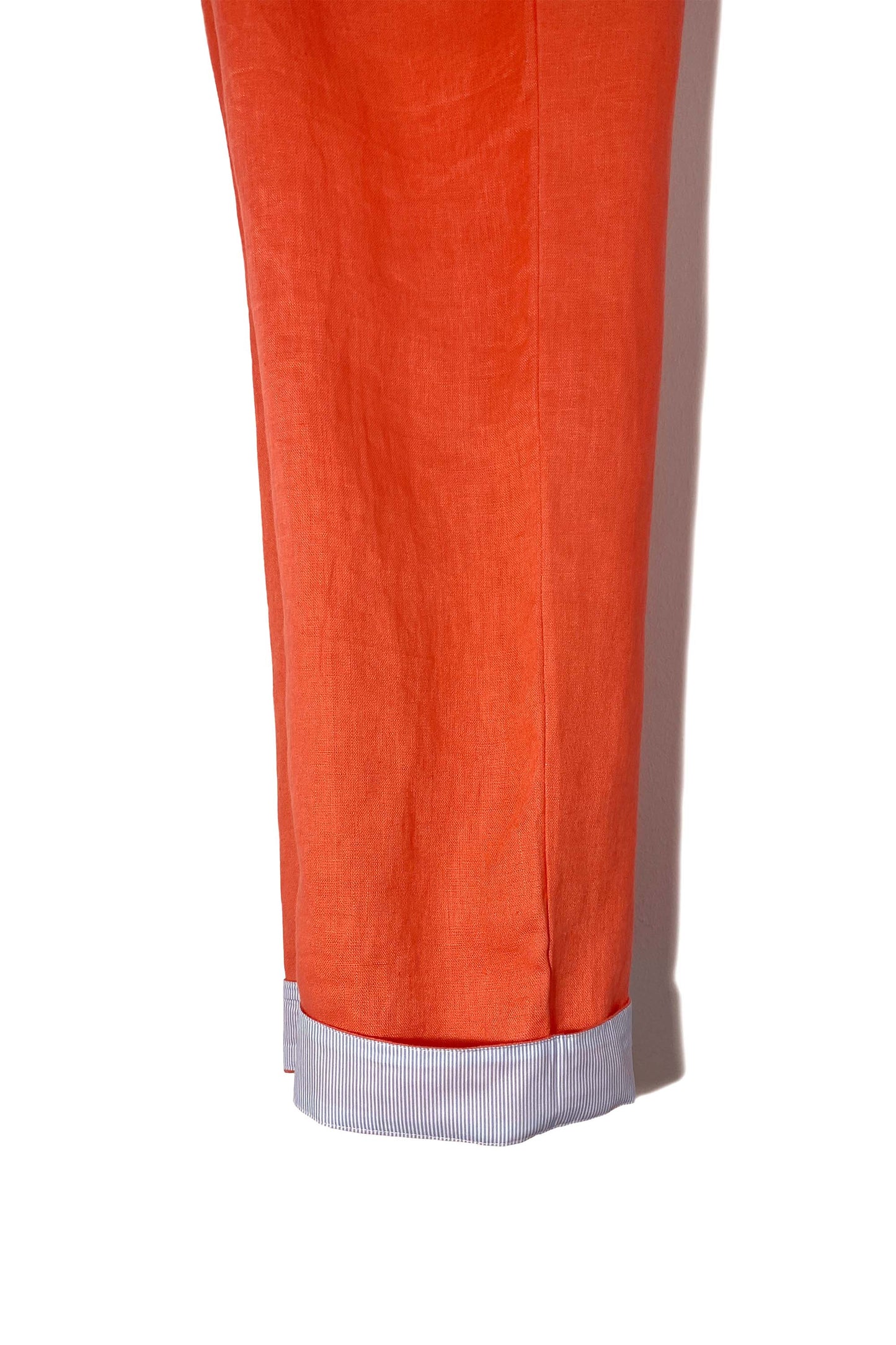 Pantalón con puños de lino | Coral Dk