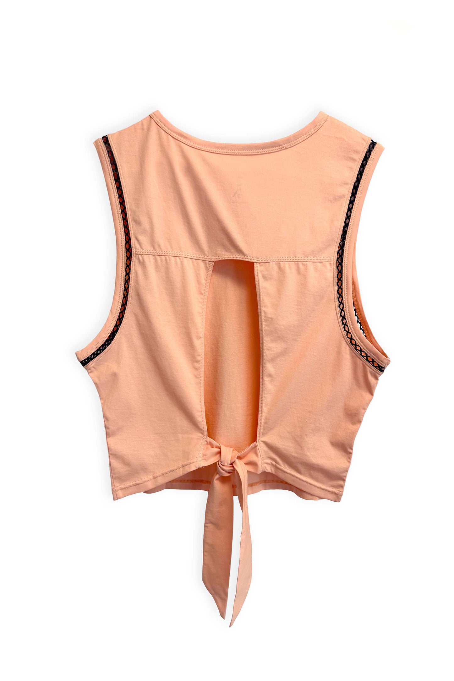 Our Loose fit Semi-Crop tank is perfect for layering on top of your sports bra. Our Open back tie feature makes it great for breathability and style and of course that Southern Bow is perfection!  Navy contrast crochet detailing along the arms and embroidered mongoose on left front chest.