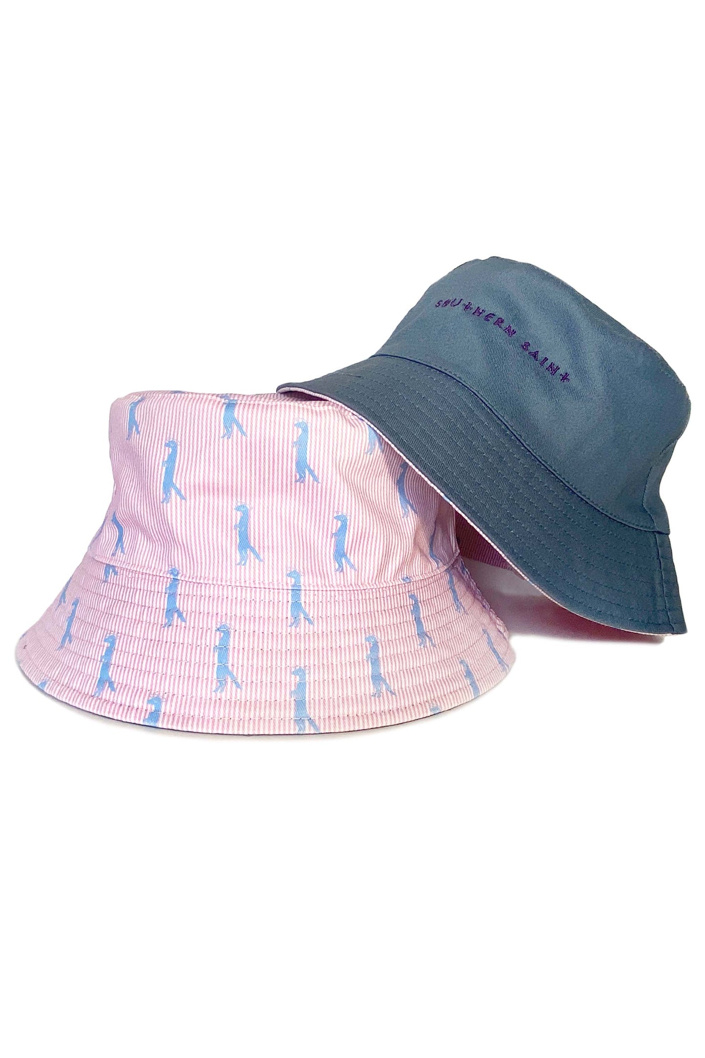 Sombrero de cubo reversible | Seersucker mangosta