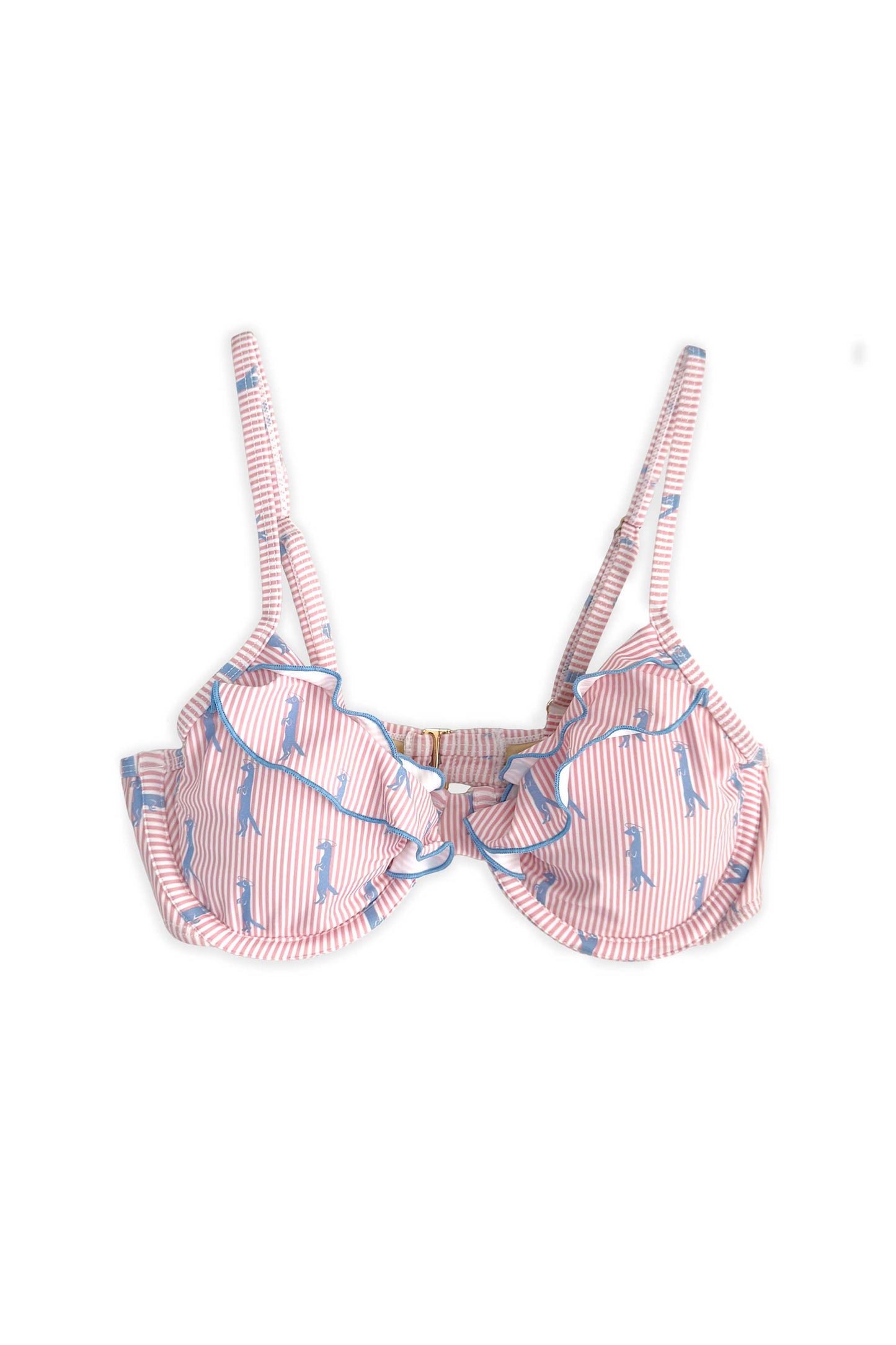 Ruffle Underwire Top | Mongoose Seersucker