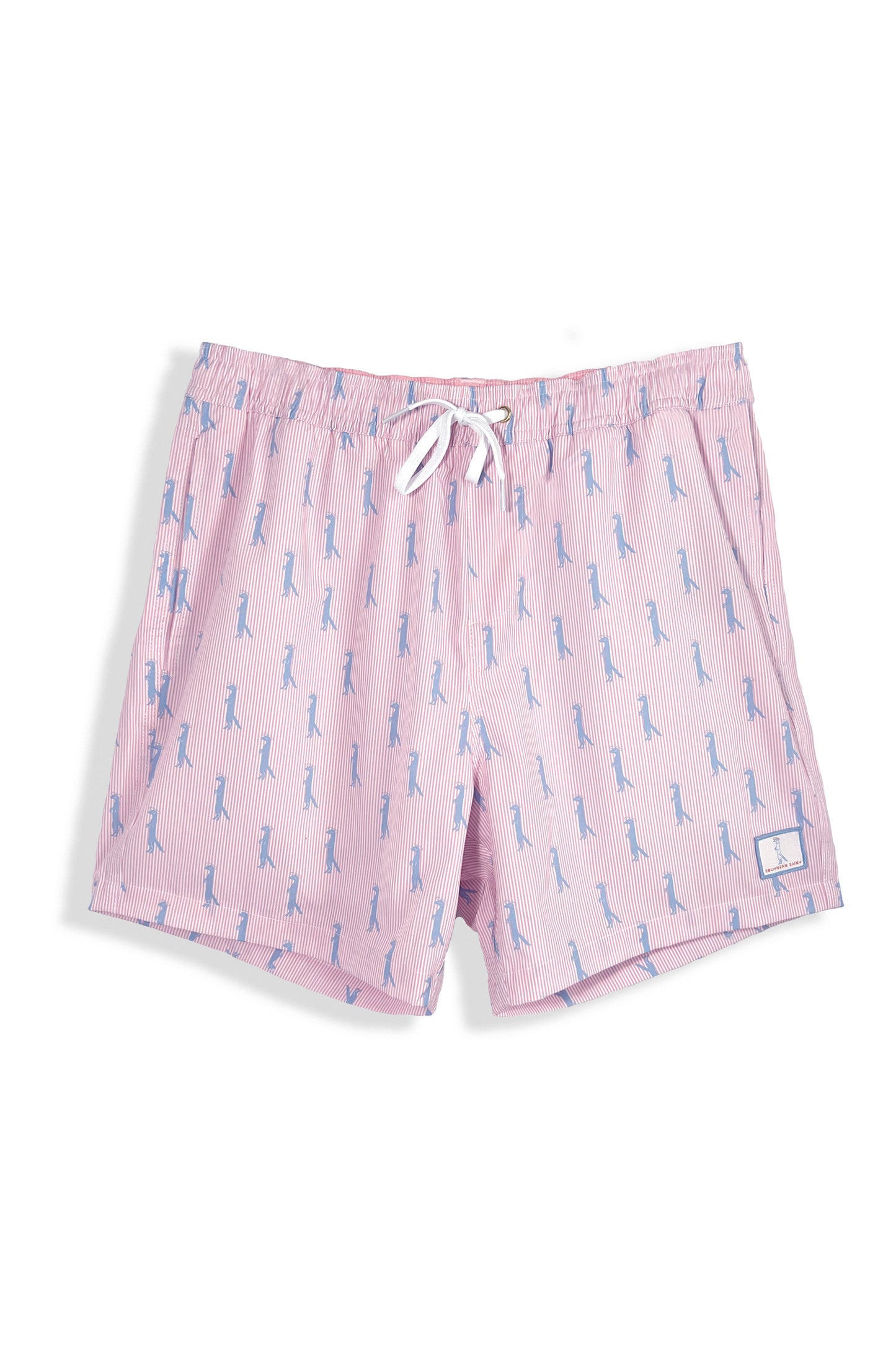 16" Drawstring Volley Swim Trunk | Mongoose Seersucker