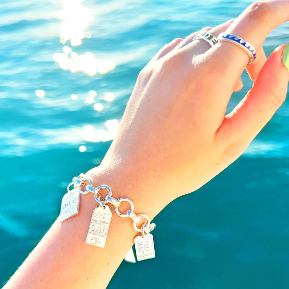Infinity Link Charm Bracelet | Silver