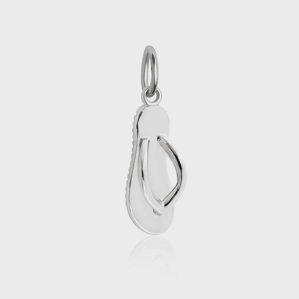 Flip Flop Charm | Silver