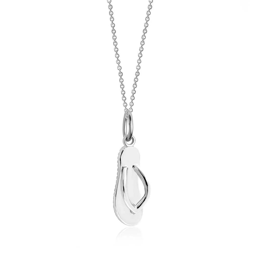 Flip Flop Charm | Silver