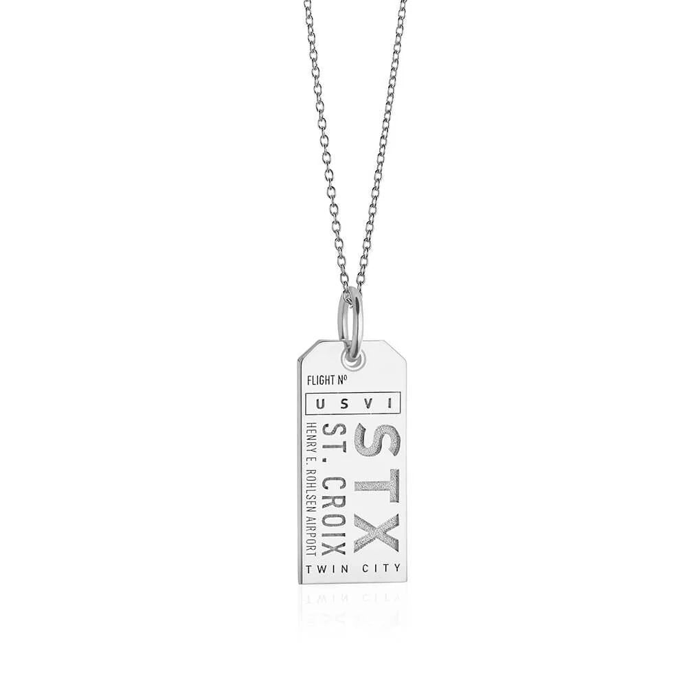 St. Croix Luggage Tag Charm | Silver