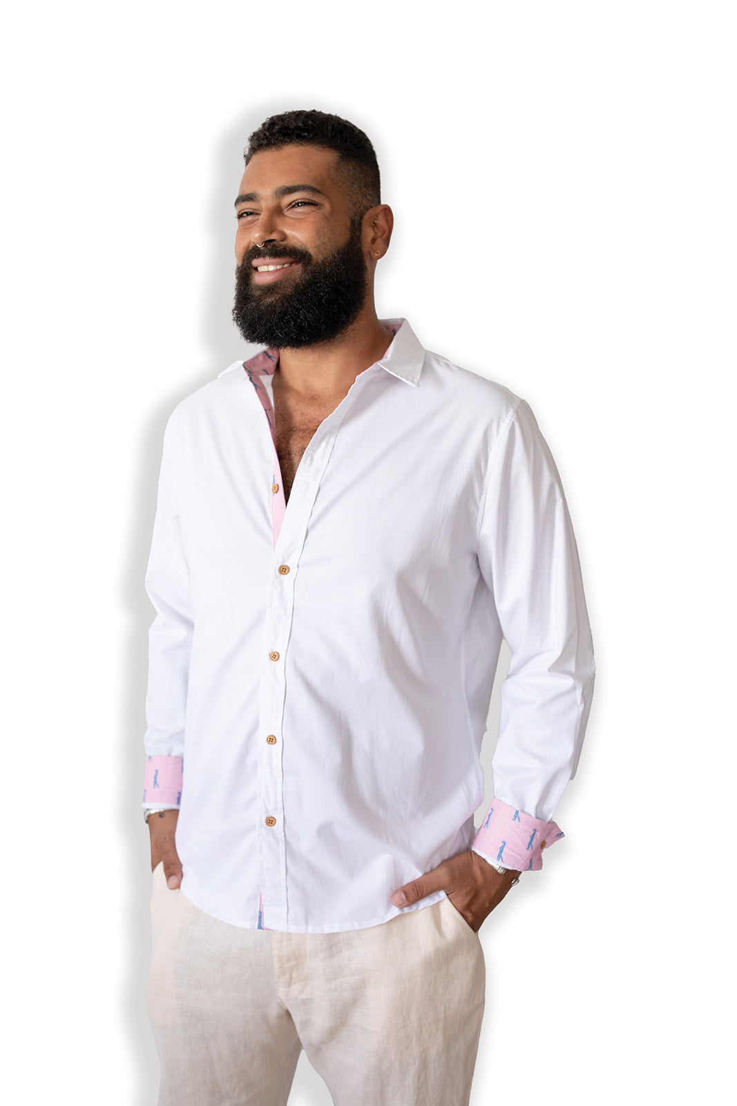 Camisa de vestir para hombre | Blanco