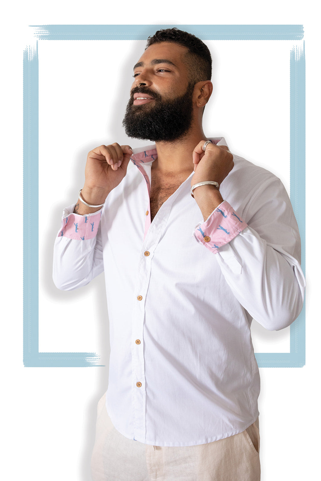 Camisa de vestir para hombre | Blanco