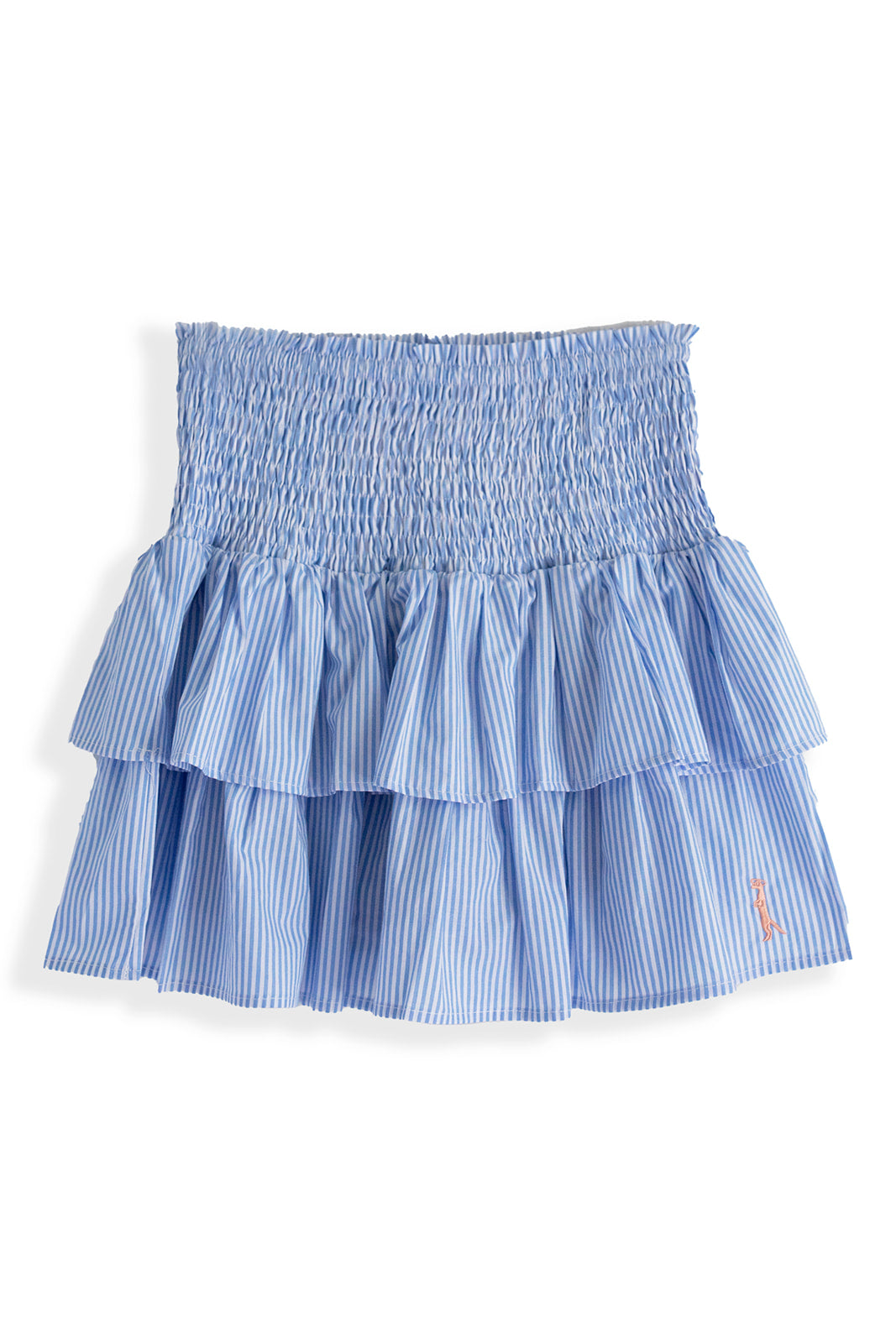 Women's Seersucker Ruffle Skirt