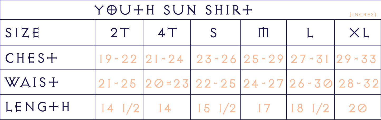 Youth Semi-Fitted Hooded Sun Shirt | Peach
