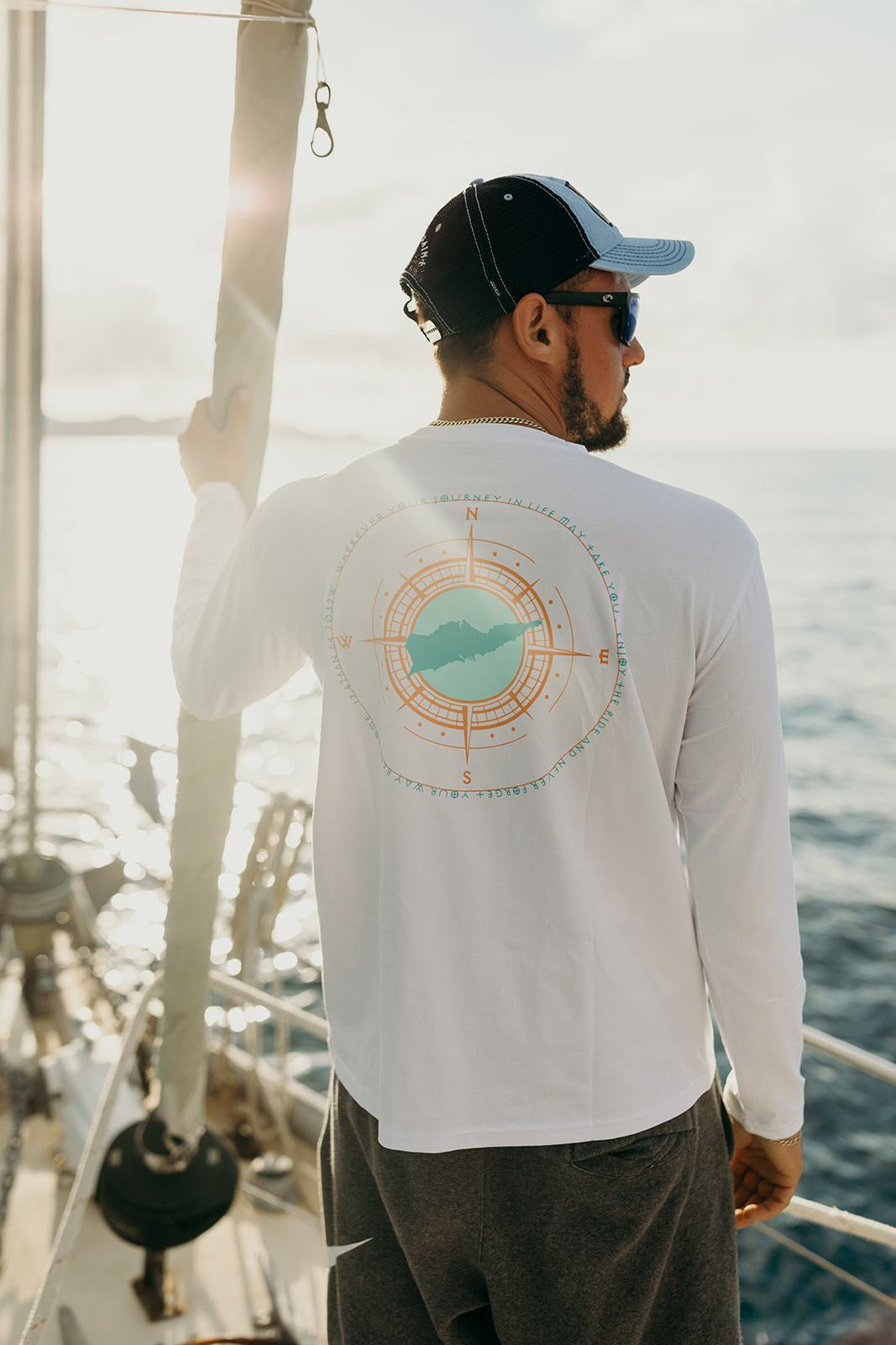 Camiseta Journey LS para hombre | UPF 20