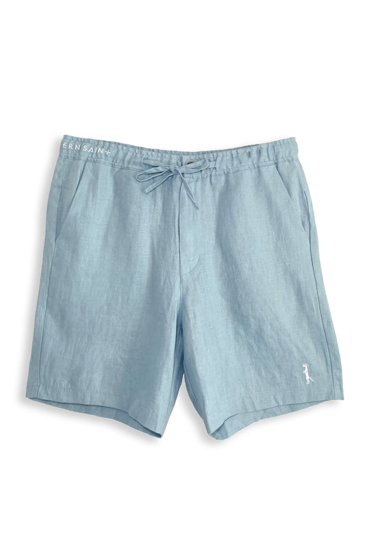 Linen Shorts | Chambray