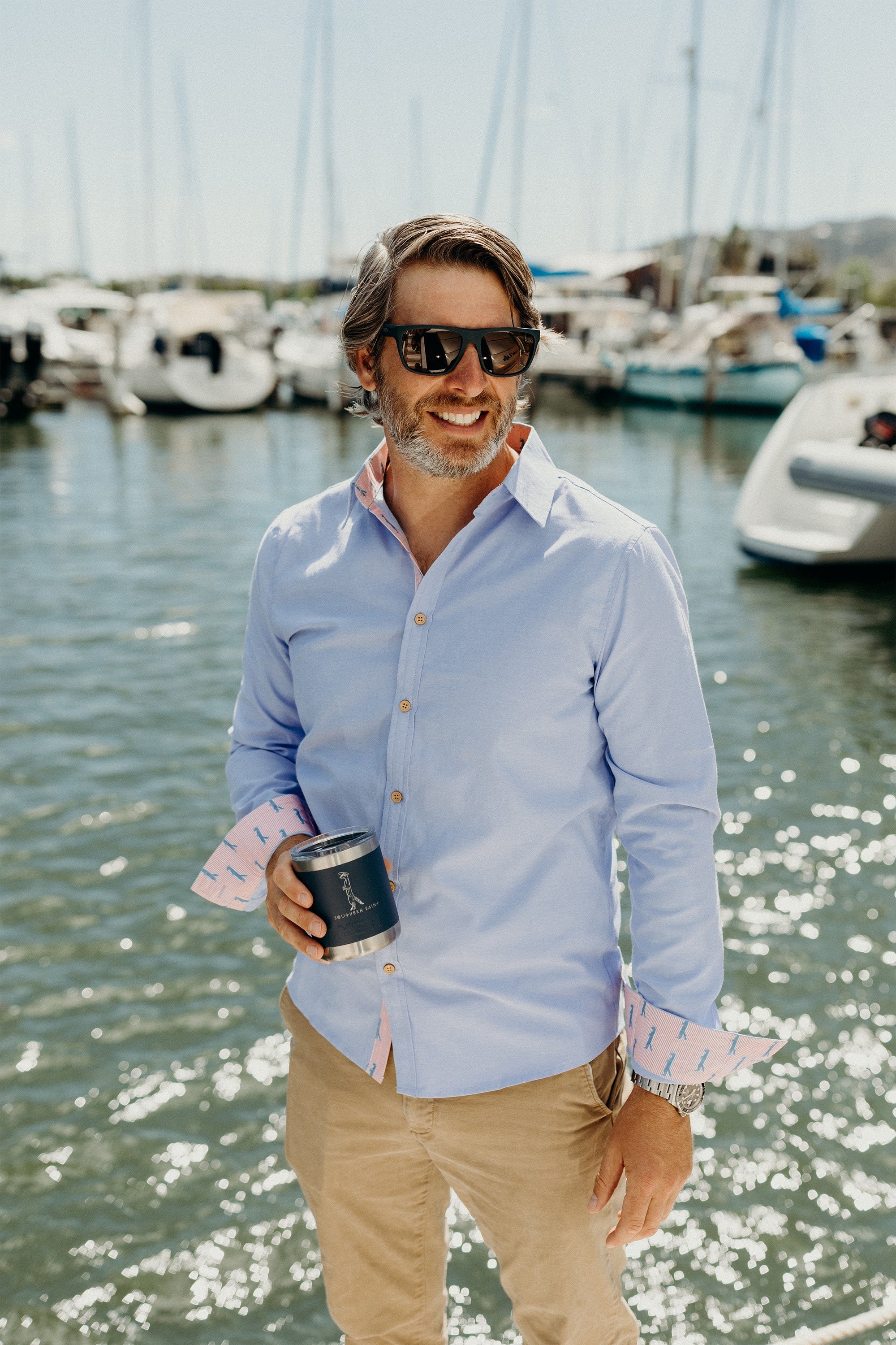 Men's Dress Shirt | Chambray S Men's Dress Shirt | Chambray S