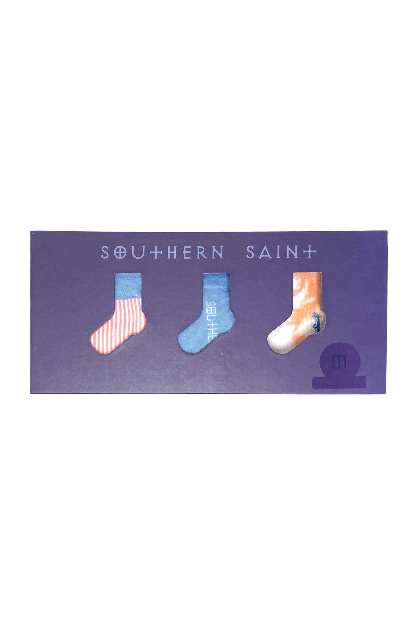 Adult Crew Sock Box | Peach 3 Pack