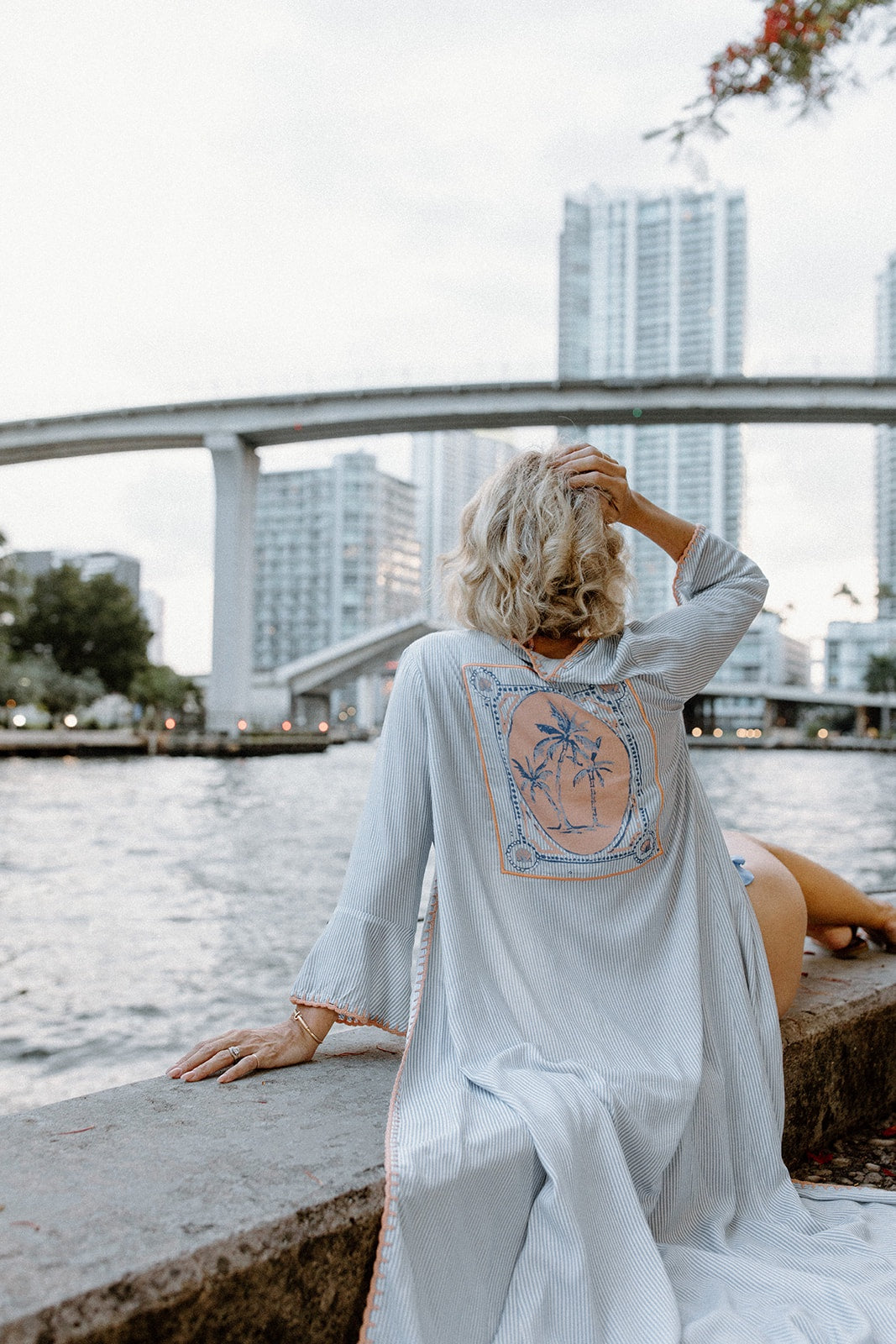 Isle of Palms Duster | Chambray Seersucker