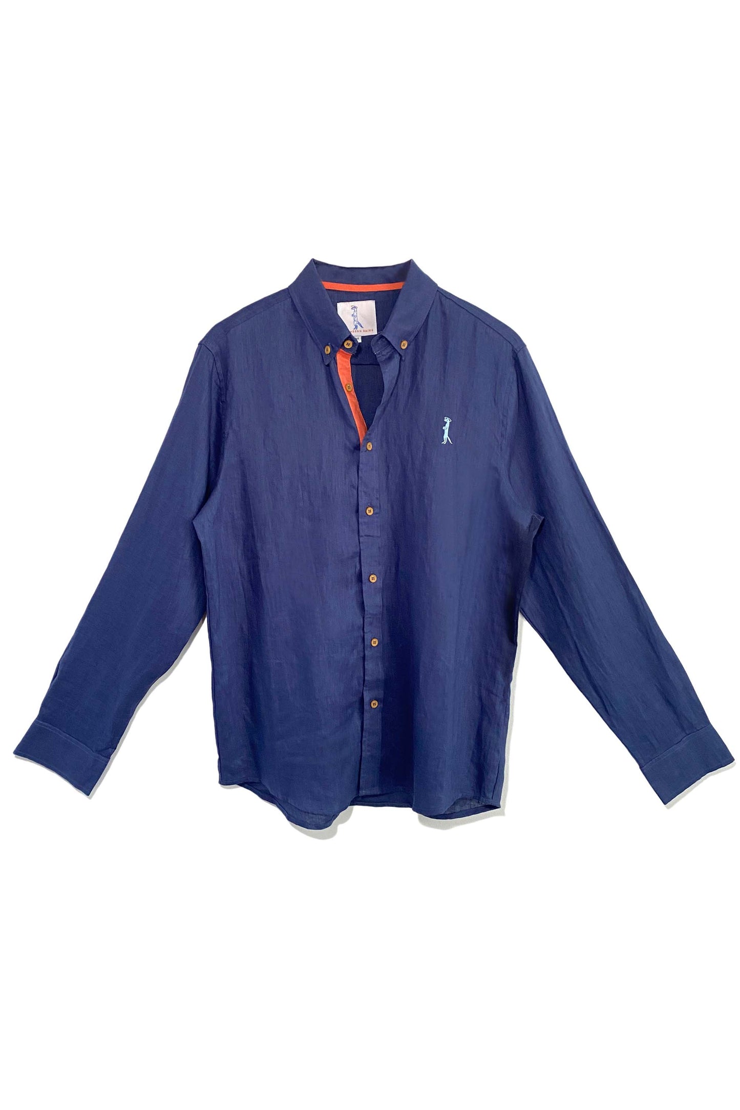 Linen Button Down | Navy