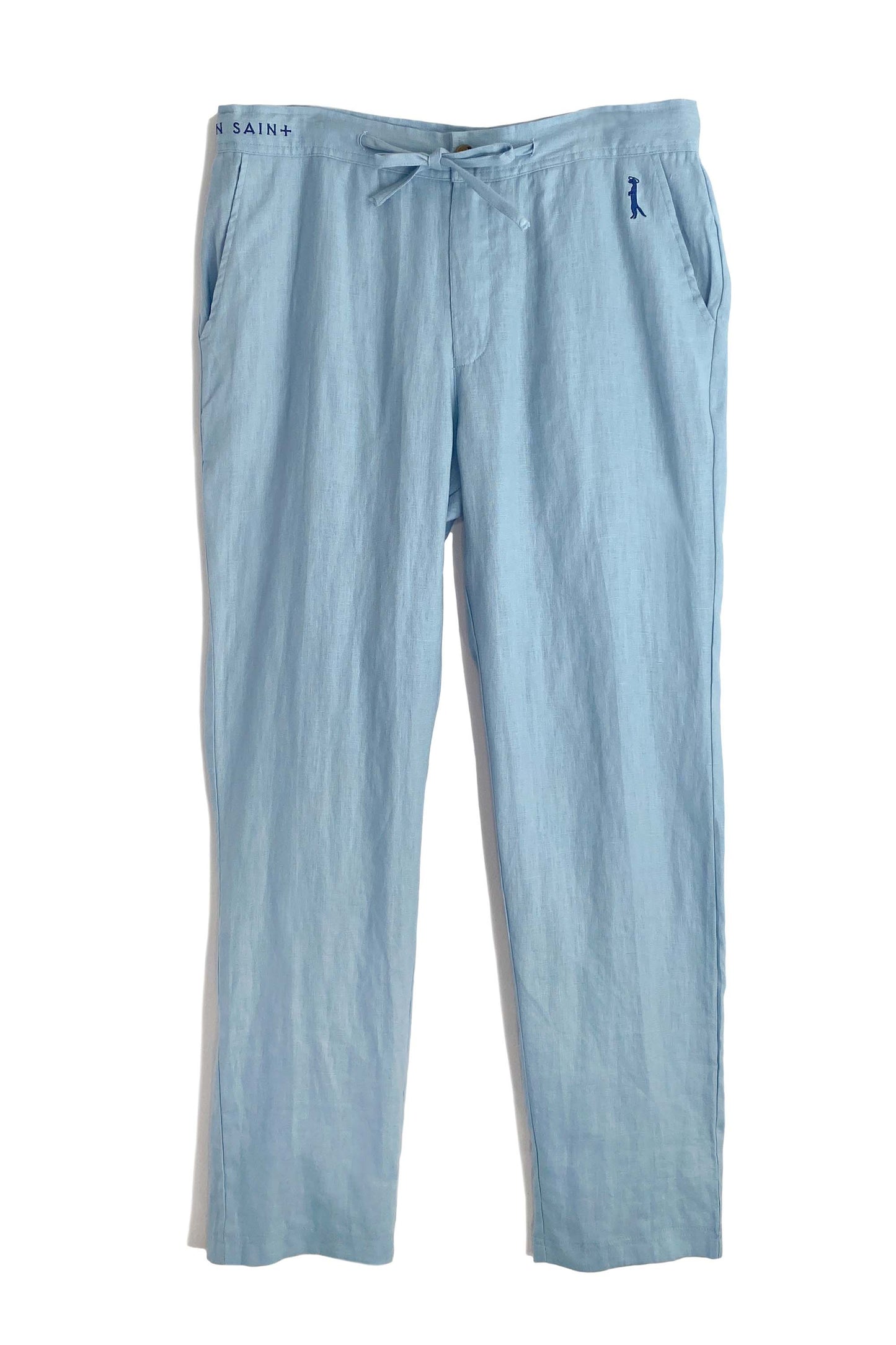 Slim Fit Linen Pant | Chambray
