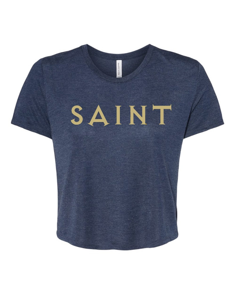 Women's SAINT Crop Tee