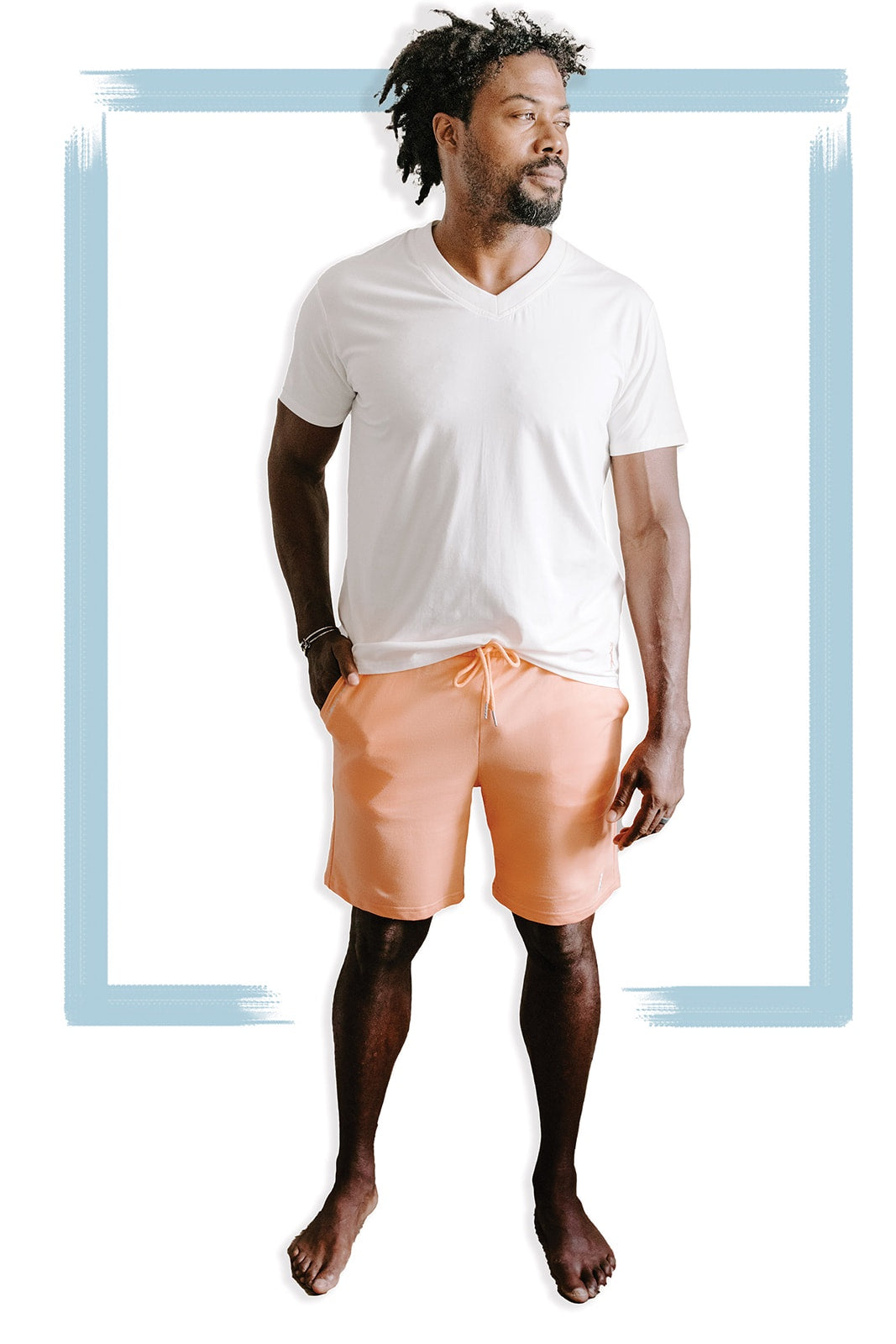 Bamboo V-Neck | Coco Cream