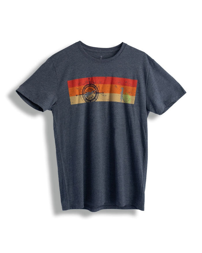 Camiseta con estampado de puesta de sol