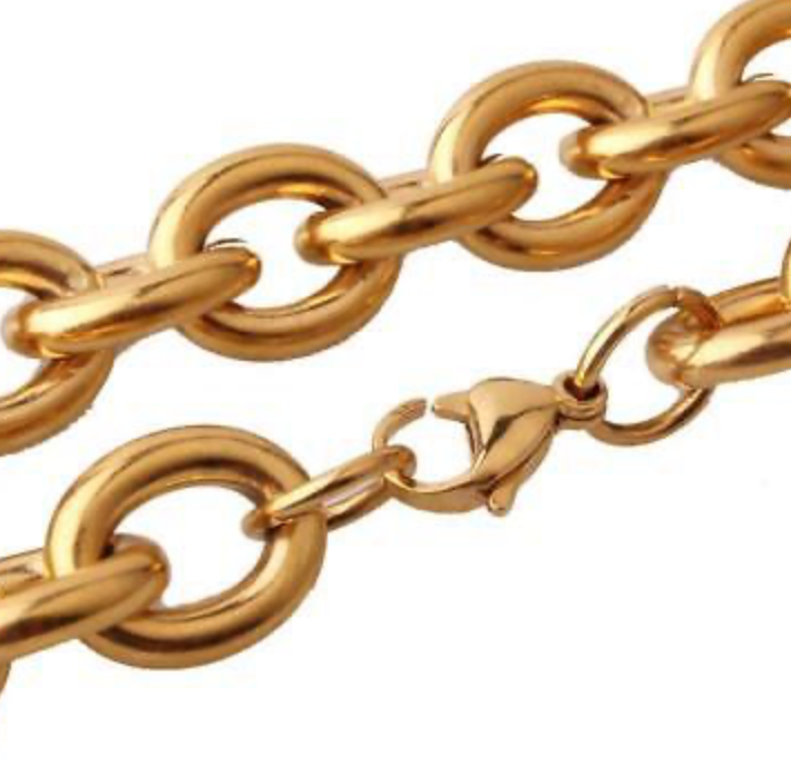 Jana- Rolo Chain Necklace Waterproof 18K gold PVD