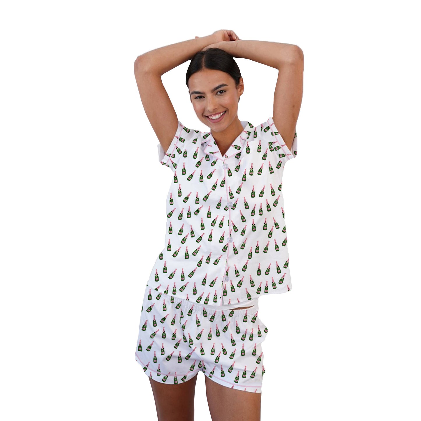 Pajama Short Set - Champagne