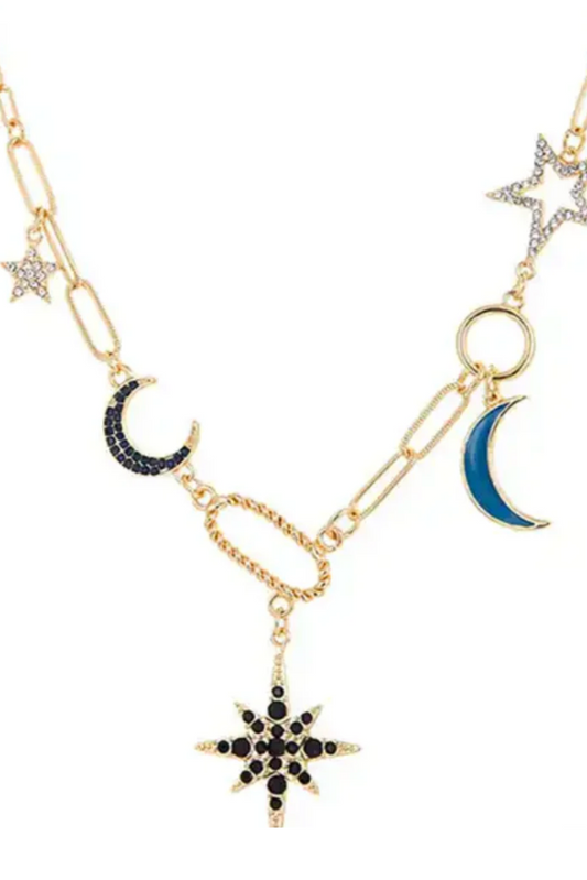 Celestial Moon and Stars