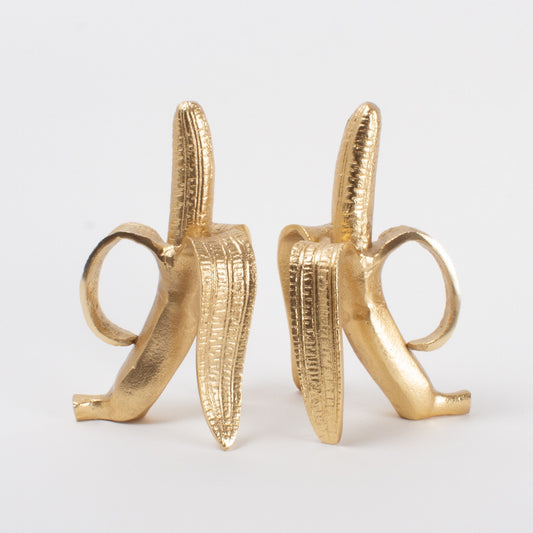 Banana Bookend Set | Gold