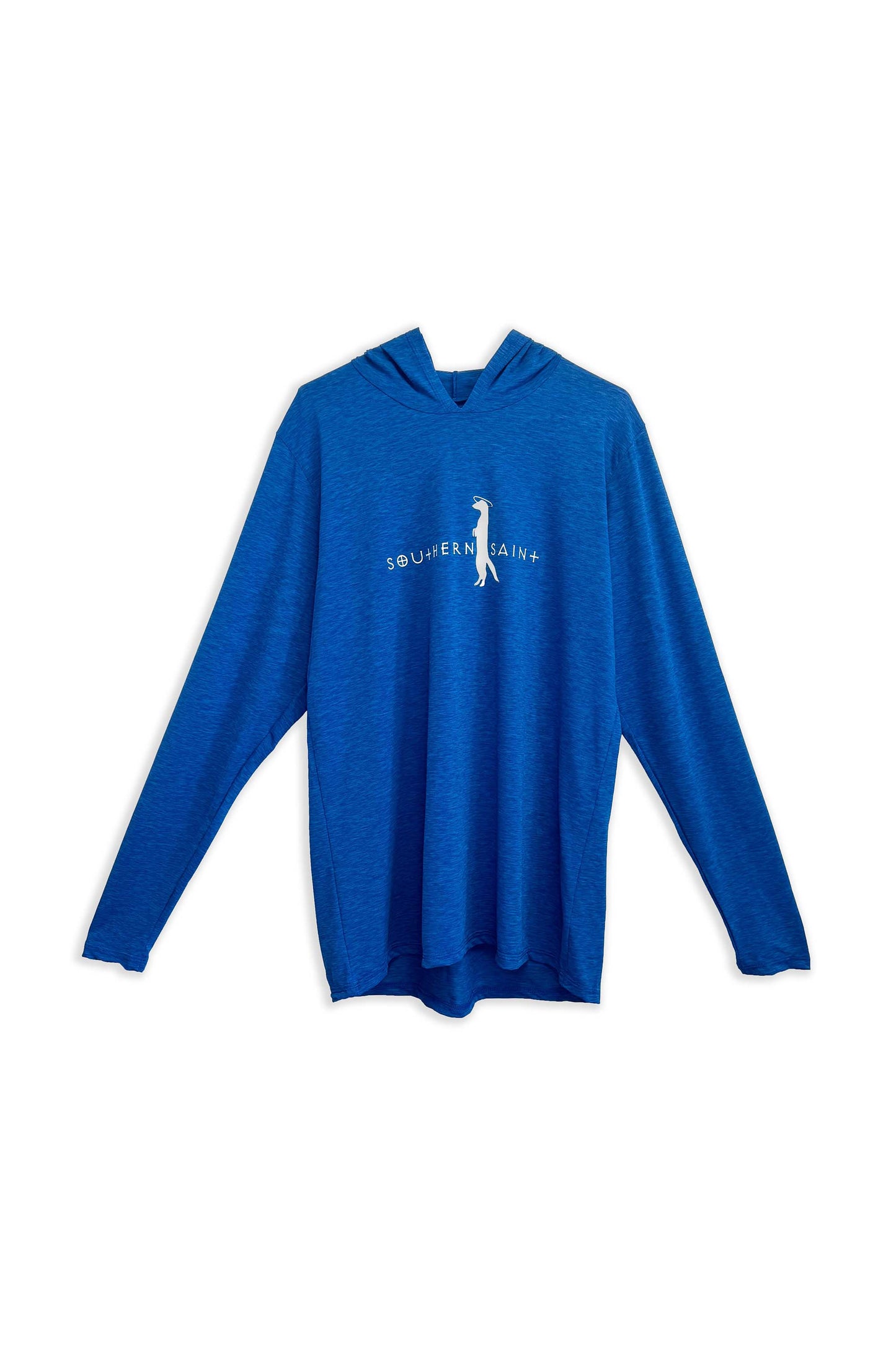 Men's Relaxed Fit Hooded Sun Shirt | Caribbean Blue