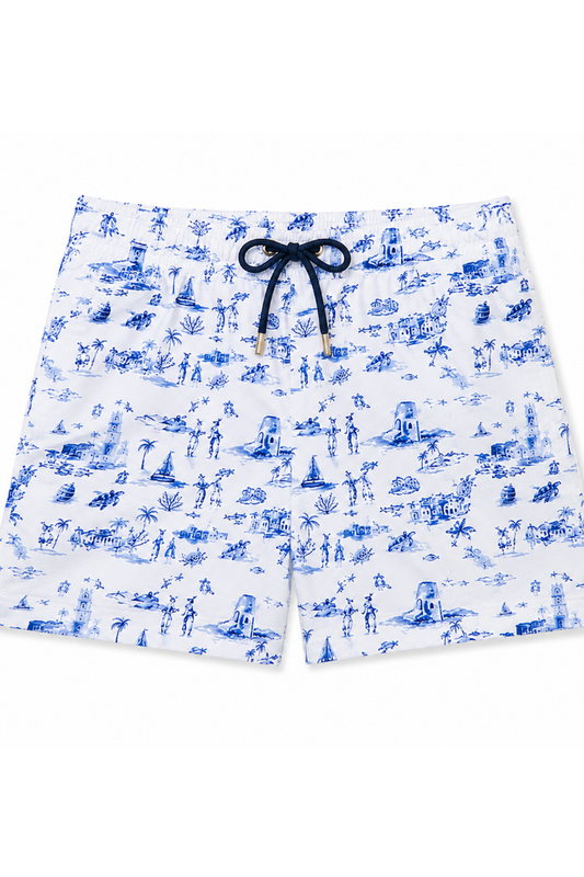 Boys Island Toile Volley Swim Trunk