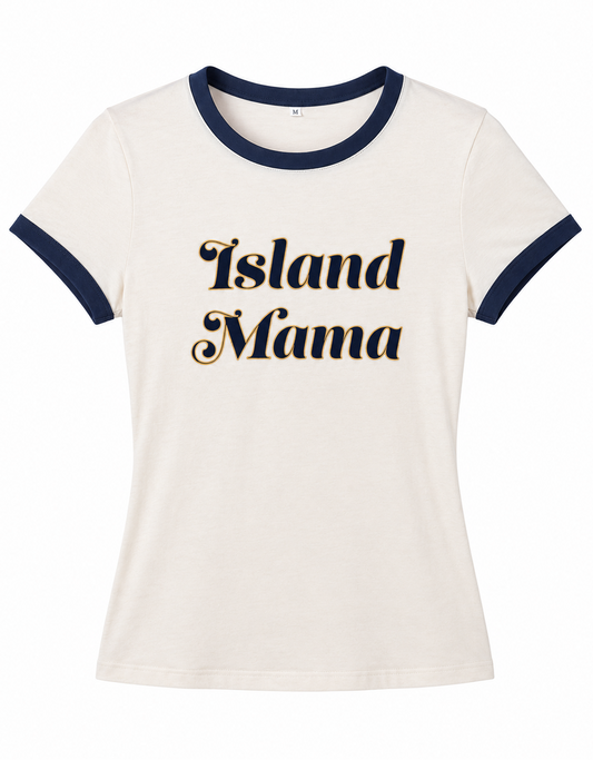 Island Mama Ringer Tee