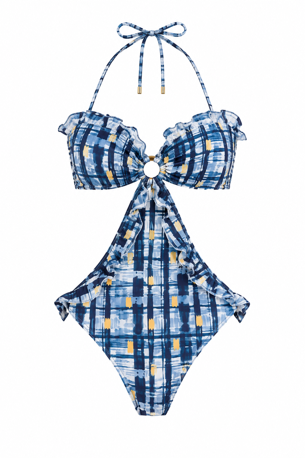 Cut Out One Piece in Passage Plaid