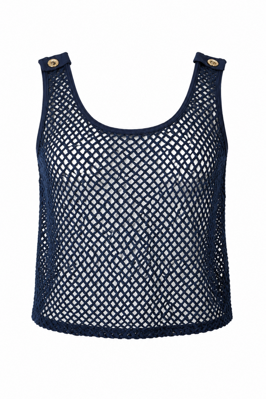 Lascaris Crochet Epaulet Tank