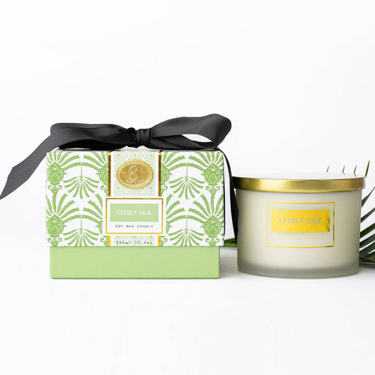3 Wick Candle | Citrus Sage